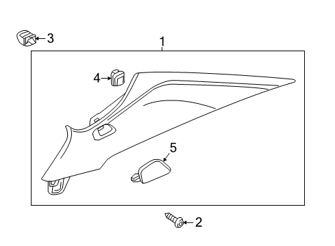 2016 Chevy Cruze Interior Trim - Quarter Panels Diagram 2 - Thumbnail