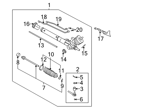 2000 Cadillac DeVille PIPE KIT, Steering Gear Oil Pressure Diagram for 26068224