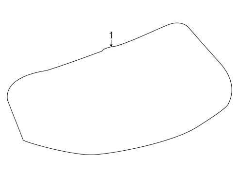 2024 Buick Encore GX Glass - Lift Gate Diagram