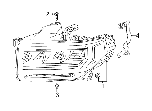 2023 GMC Acadia Headlamps Diagram 1 - Thumbnail