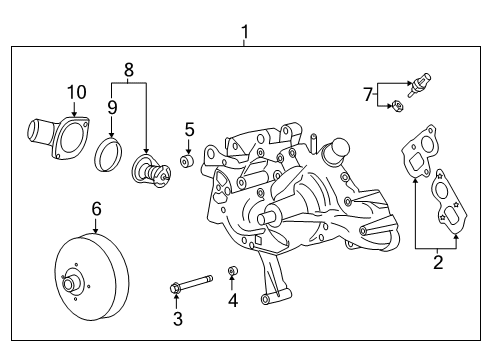 2020 Chevy Express 2500 Water Pump Diagram 2 - Thumbnail