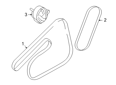 2009 Pontiac G3 Belts & Pulleys Diagram