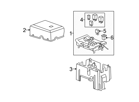 2013 GMC Yukon XL 2500 Fuse & Relay Diagram 1 - Thumbnail