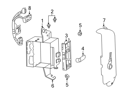 2001 Chevy Monte Carlo Nut, Hx Flange Machine Diagram for 11518149