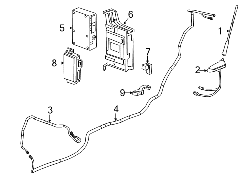 2019 Chevy Sonic Communication System Components Diagram