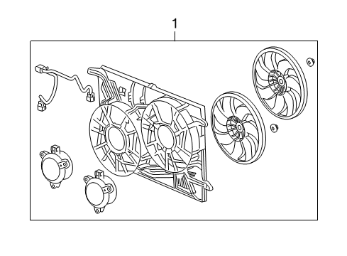 2014 Buick Enclave Cooling System, Radiator, Water Pump, Cooling Fan Diagram 2 - Thumbnail