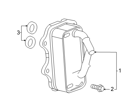 2023 GMC Acadia Engine Oil Cooler Diagram