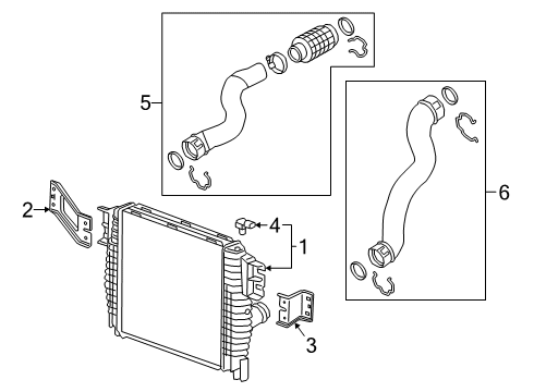 2022 Chevy Silverado 1500 LTD Intercooler  Diagram 1 - Thumbnail