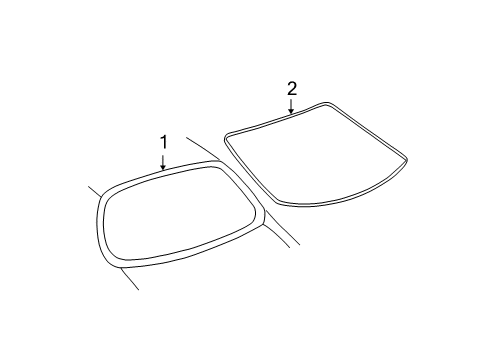 2005 Pontiac Grand Am Back Glass Diagram