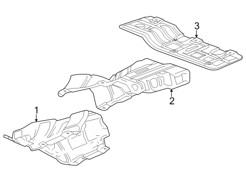 2024 Buick Encore GX Heat Shields Diagram