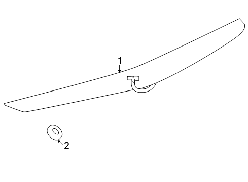 2012 Cadillac CTS High Mount Lamps Diagram