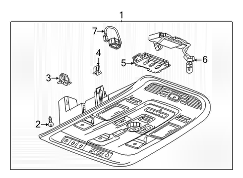 2021 Cadillac Escalade Anti-Theft Components Diagram