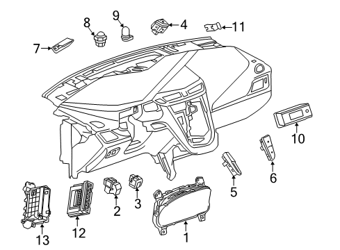 2016 Cadillac ELR Drive Motor Generator Power Inverter Eccn=3A999 Module Assembly Diagram for 24279524