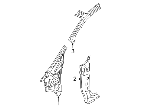 2018 Chevy City Express Hinge Pillar Diagram