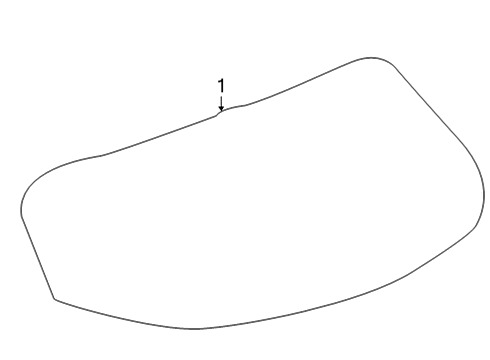 2024 Chevy Trailblazer Glass - Lift Gate Diagram