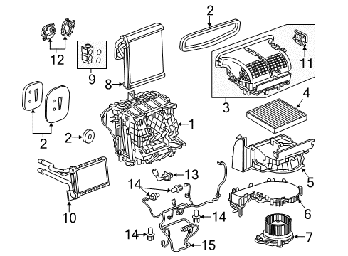 2018 Buick LaCrosse A/C & Heater Control Units Diagram 1 - Thumbnail