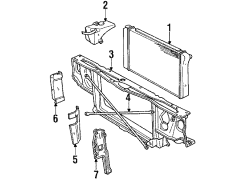 1989 Pontiac Safari Hose, Radiator Outlet Diagram for 14101512