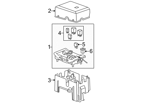 2011 Cadillac Escalade EXT Fuse & Relay Diagram 1 - Thumbnail