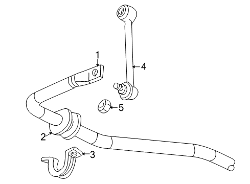 2005 Chevy SSR Stabilizer Bar & Components - Rear Diagram