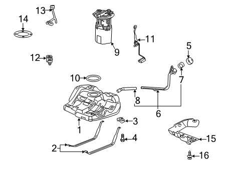 2013 Chevy Impala Fuel System Components Diagram