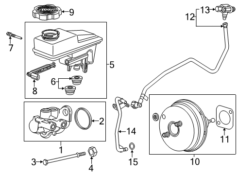 2023 Cadillac XT6 Vacuum Booster Diagram