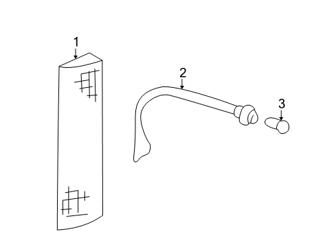 1998 GMC C1500 Front Lamps - Side Marker Lamps Diagram