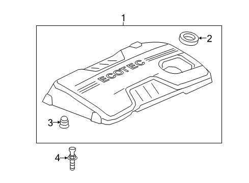 2014 Chevy Impala Engine Appearance Cover Diagram 1 - Thumbnail