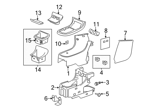 2007 Chevy HHR Rear Door Diagram 1 - Thumbnail