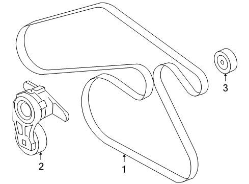 2007 Pontiac G6 Belts & Pulleys, Maintenance Diagram 3 - Thumbnail