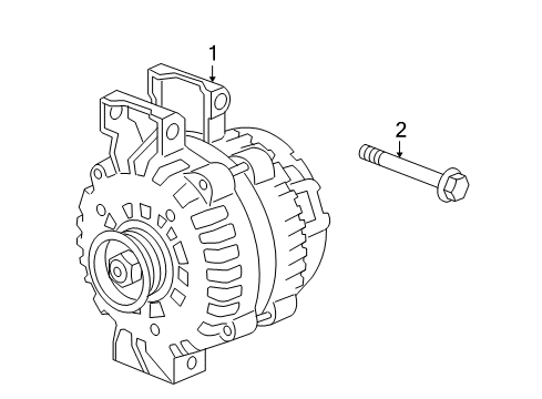 2009 Hummer H3 Alternator Diagram 1 - Thumbnail