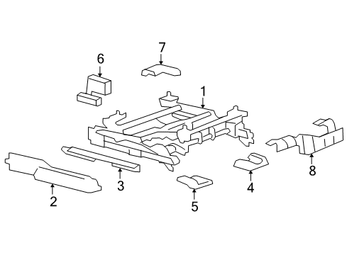 2010 Cadillac DTS Tracks & Components Diagram