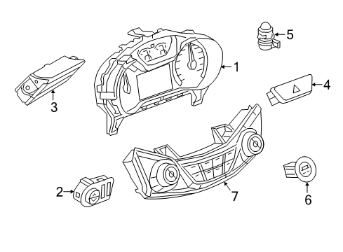 2016 Chevy Cruze Instruments & Gauges Diagram