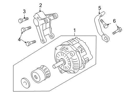 2008 Pontiac G8 Alternator Diagram 2 - Thumbnail