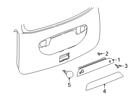 2005 Saturn Vue High Mount Lamps Diagram