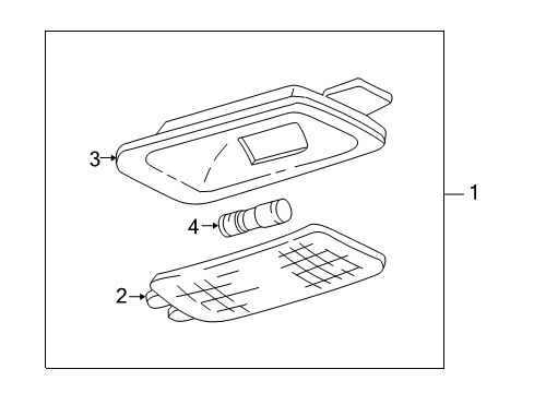 2006 GMC Sierra 1500 Interior Trim - Cab Diagram 1 - Thumbnail