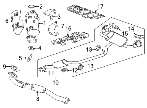 2019 Chevy Blazer Shield,Oil Pump Flow Control Valve Heat Diagram for 12627131