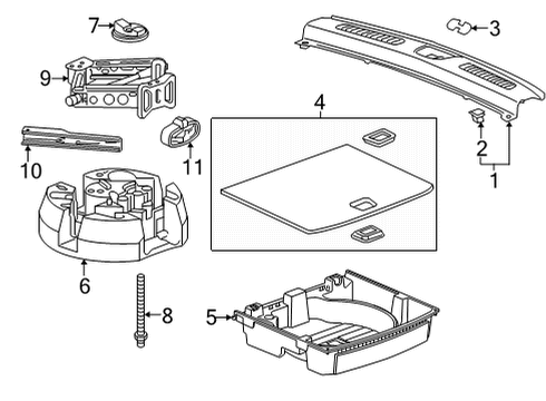 2023 Buick Envision Interior Trim - Rear Body Diagram