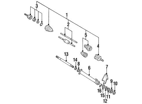 1994 Chevy Lumina Joint Kit,Front Wheel Drive Shaft Cv (W/Boot) Diagram for 26035651