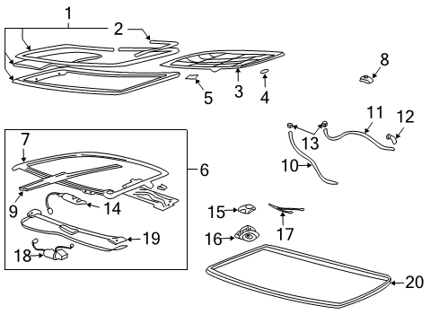 2001 Chevy Cavalier Sunroof  Diagram