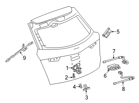 2018 Cadillac XT5 Lift Gate, Electrical Diagram 4 - Thumbnail