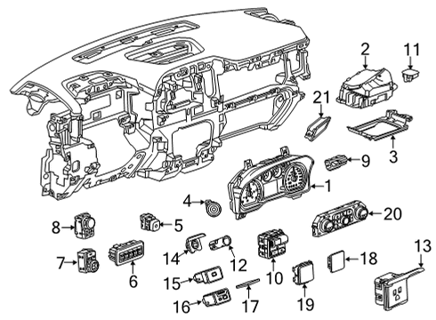 2023 GMC Sierra 3500 HD Switches - Electrical Diagram 1 - Thumbnail