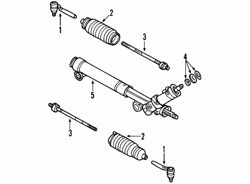 2009 Chevy Colorado Hose Assembly, P/S Gear Inlet & Outlet Diagram for 20933939