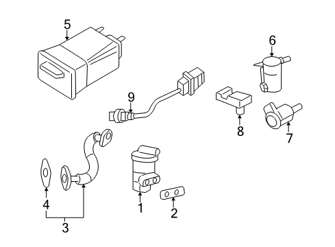 2005 Pontiac Montana EGR System, Emission Diagram 2 - Thumbnail