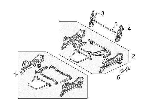 2009 Pontiac G3 Tracks & Components Diagram