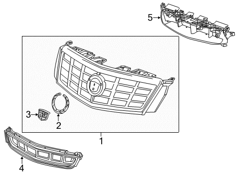 2013 Cadillac XTS Bracket Assembly, Front Bumper Fascia Lower Diagram for 20929756