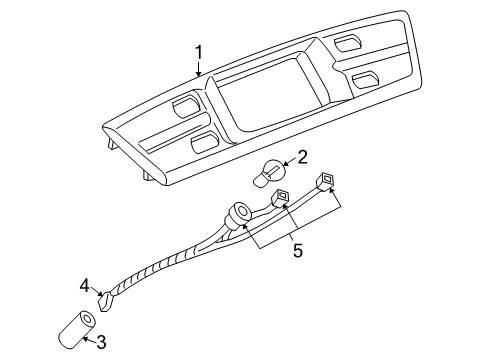 2002 Buick Park Avenue Lamp Asm,Back Up & Tail *W/O Argent Diagram for 16525987