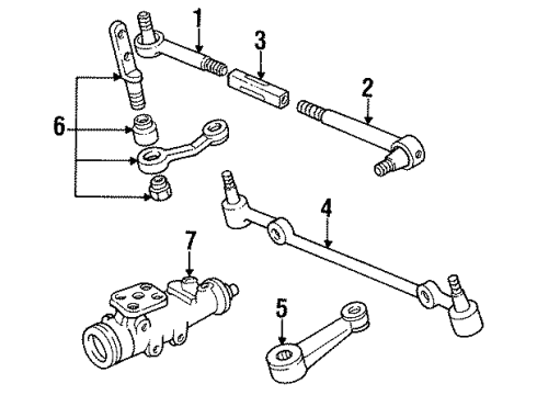 1992 Chevy Camaro P/S Pump & Hoses, Steering Gear & Linkage Diagram 2 - Thumbnail