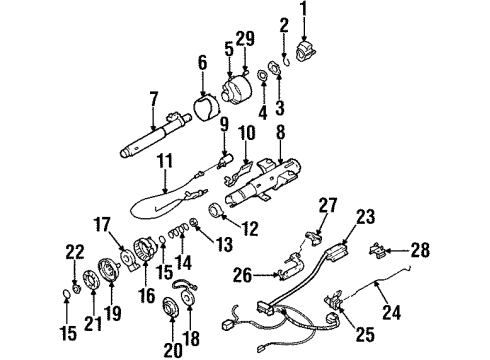 1993 Cadillac Seville Gear Shift Control - AT Diagram