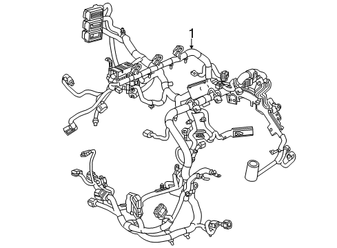 2017 Chevy Corvette Harness Assembly, Engine Wiring Diagram for 84116387