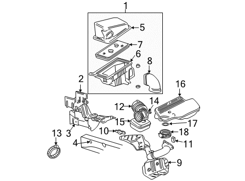 2000 Oldsmobile Alero Air Intake Diagram